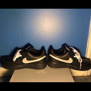 nike air force 1 black swoosh pack